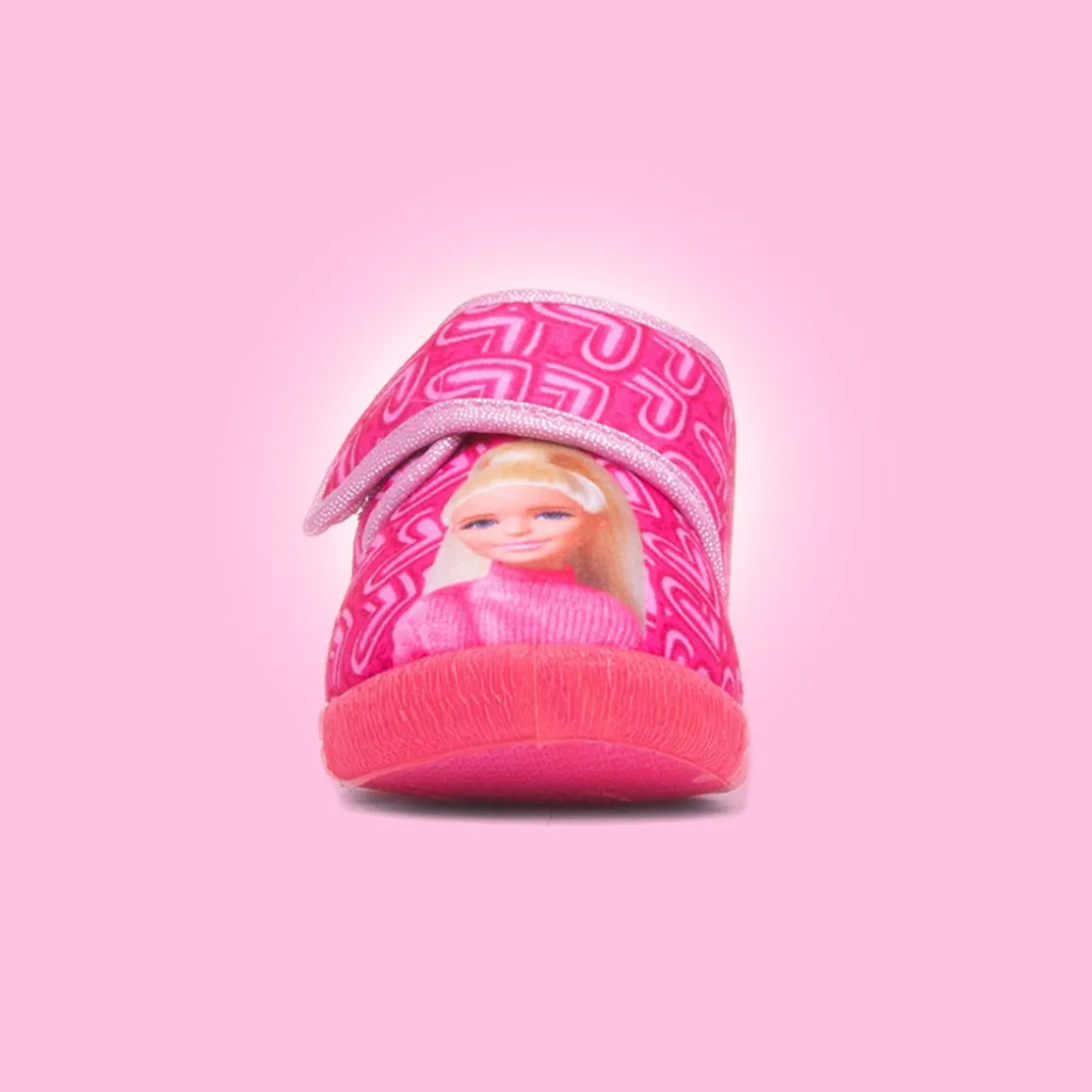 Barbie Kids Fuchsia Easy Fasten Slipper