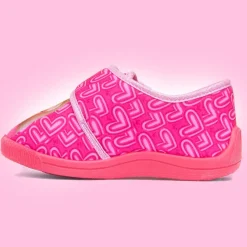 Barbie Kids Fuchsia Easy Fasten Slipper