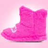 Barbie Kids Pink Bootie Slipper