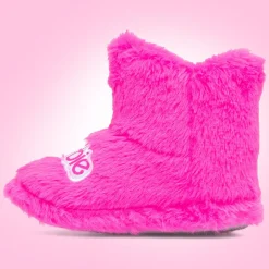 Barbie Kids Pink Bootie Slipper
