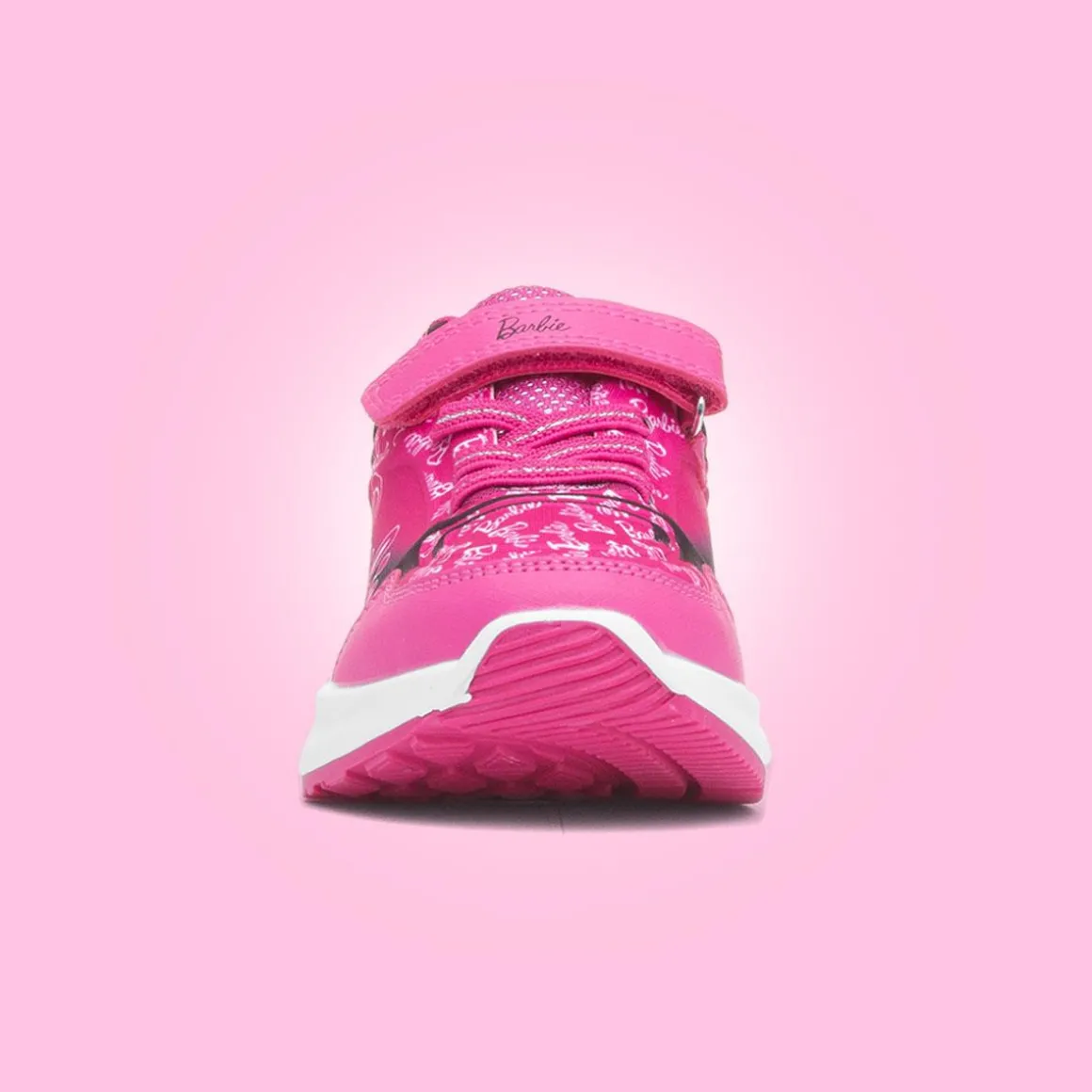 Barbie Kids' Pink Easy Fasten Light Up Trainer