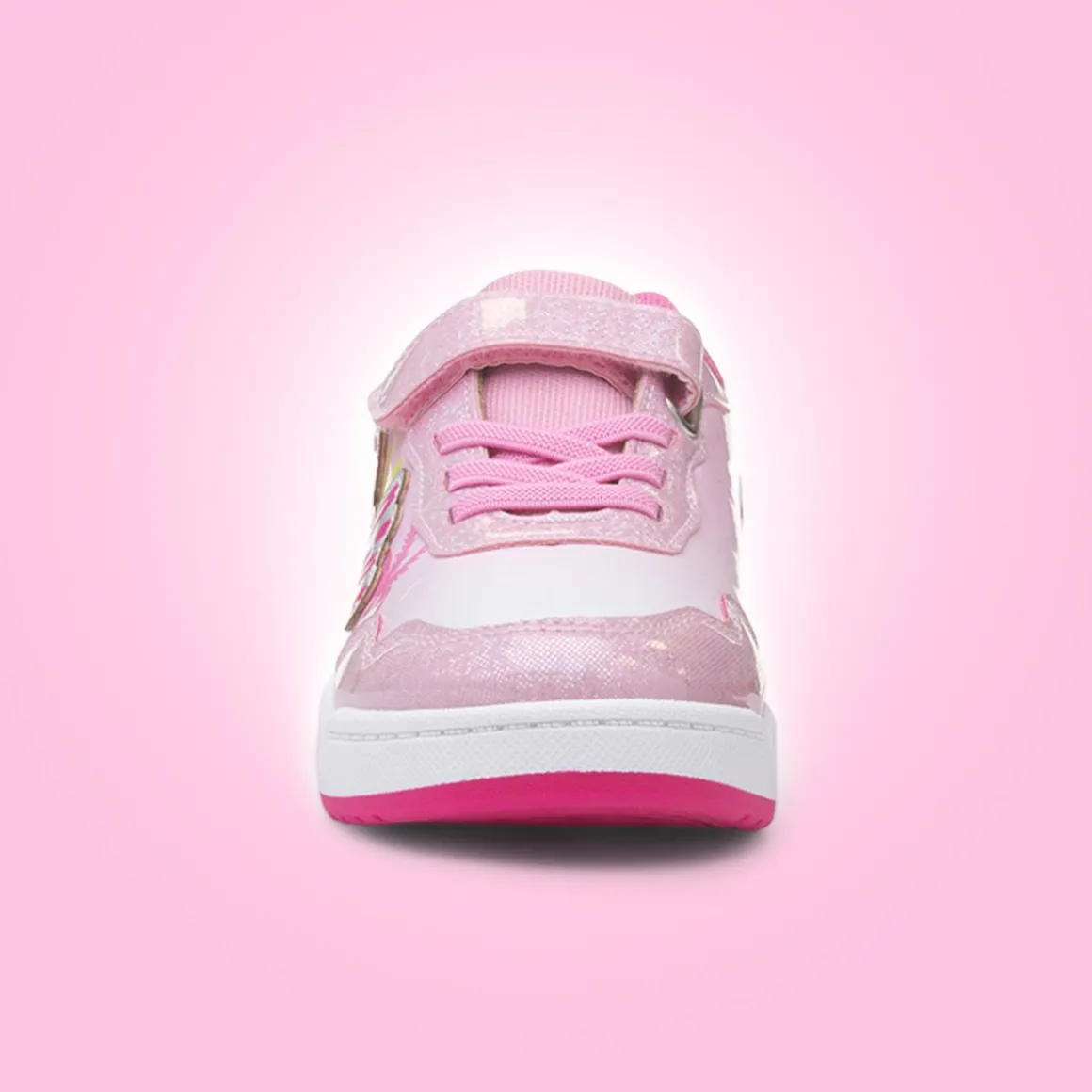 Barbie Kids Pink Iridescent Light Up Trainer