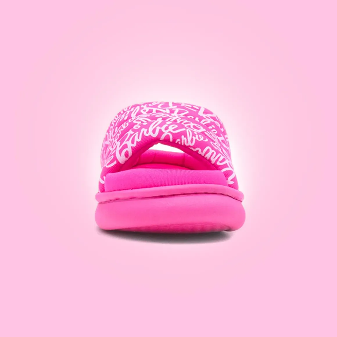Barbie Kids Pink Open Toe Mule Slipper