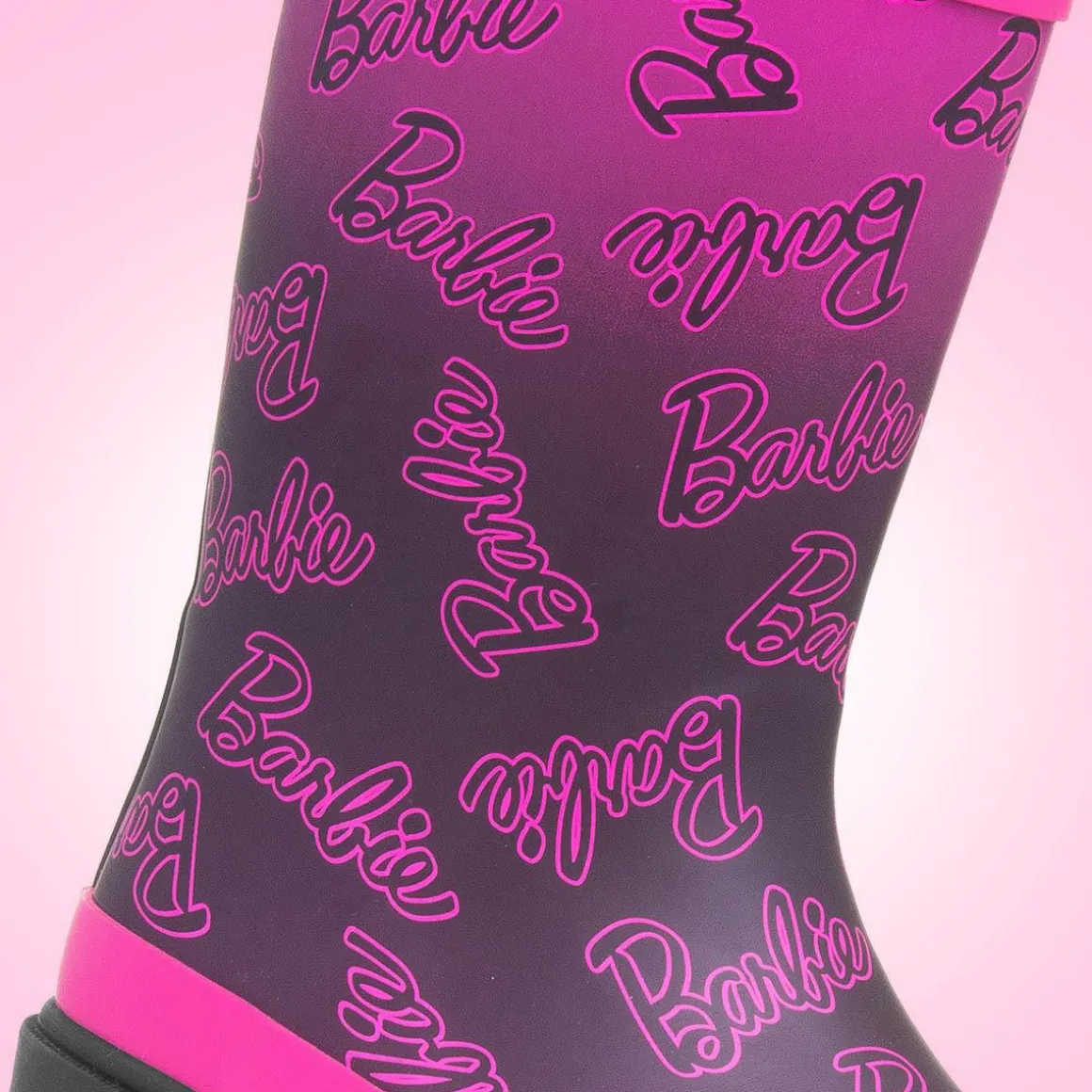 Barbie Lyla Kids Black & Pink Welly