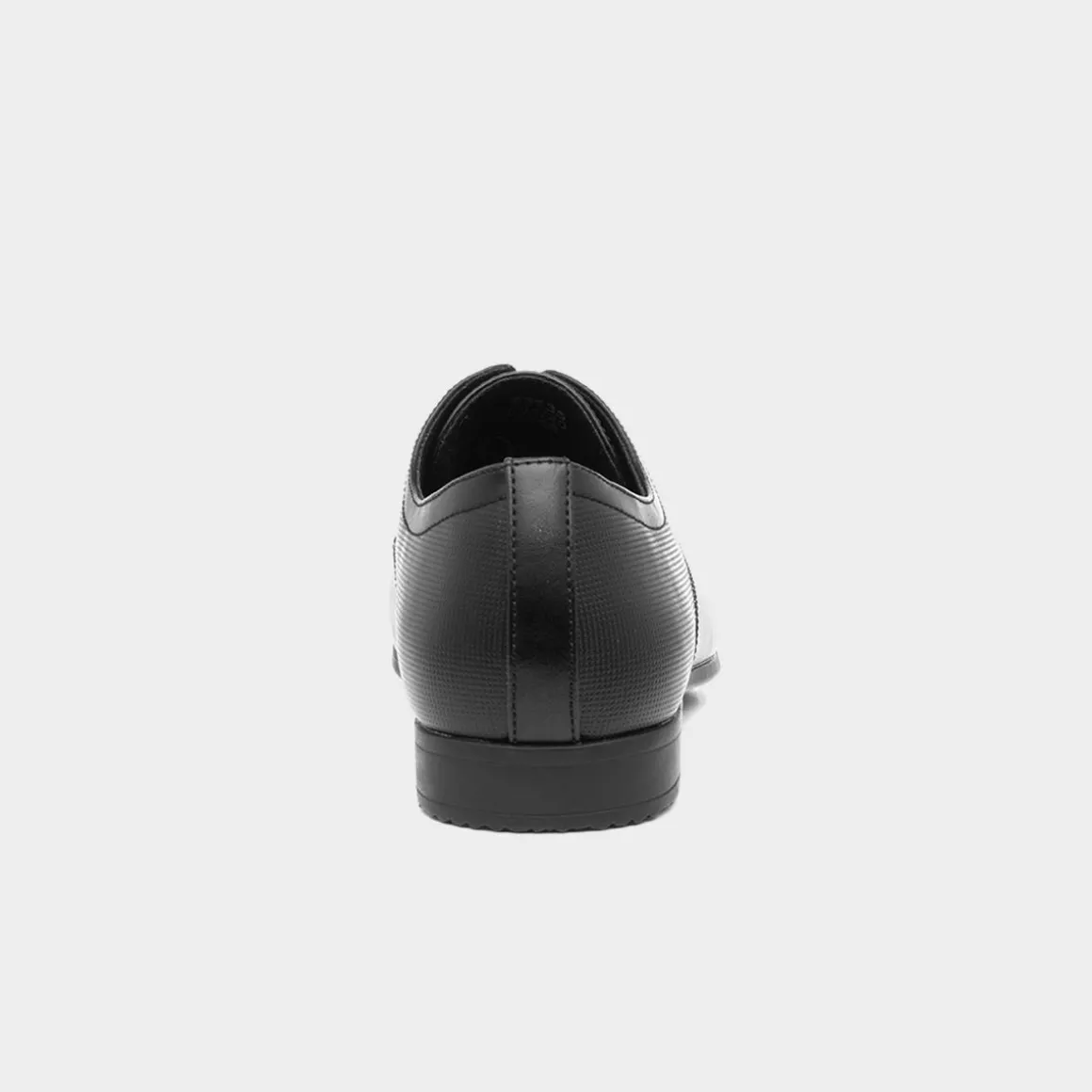 Beckett Basil Mens Black Flat Lace Up Shoe