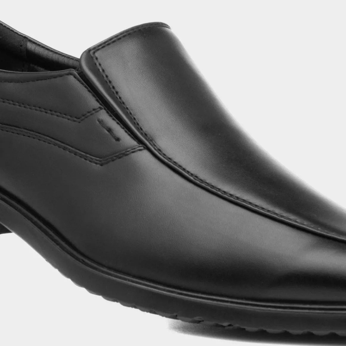 Beckett Baxter Mens Black Slip On Smart Shoe