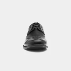 Beckett Billy Mens Black Lace Up Brogue Shoe