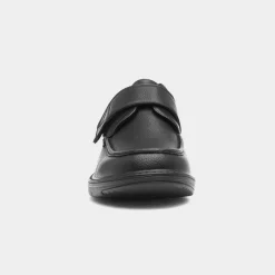 Beckett Emile Mens Black Easy Fasten Shoe