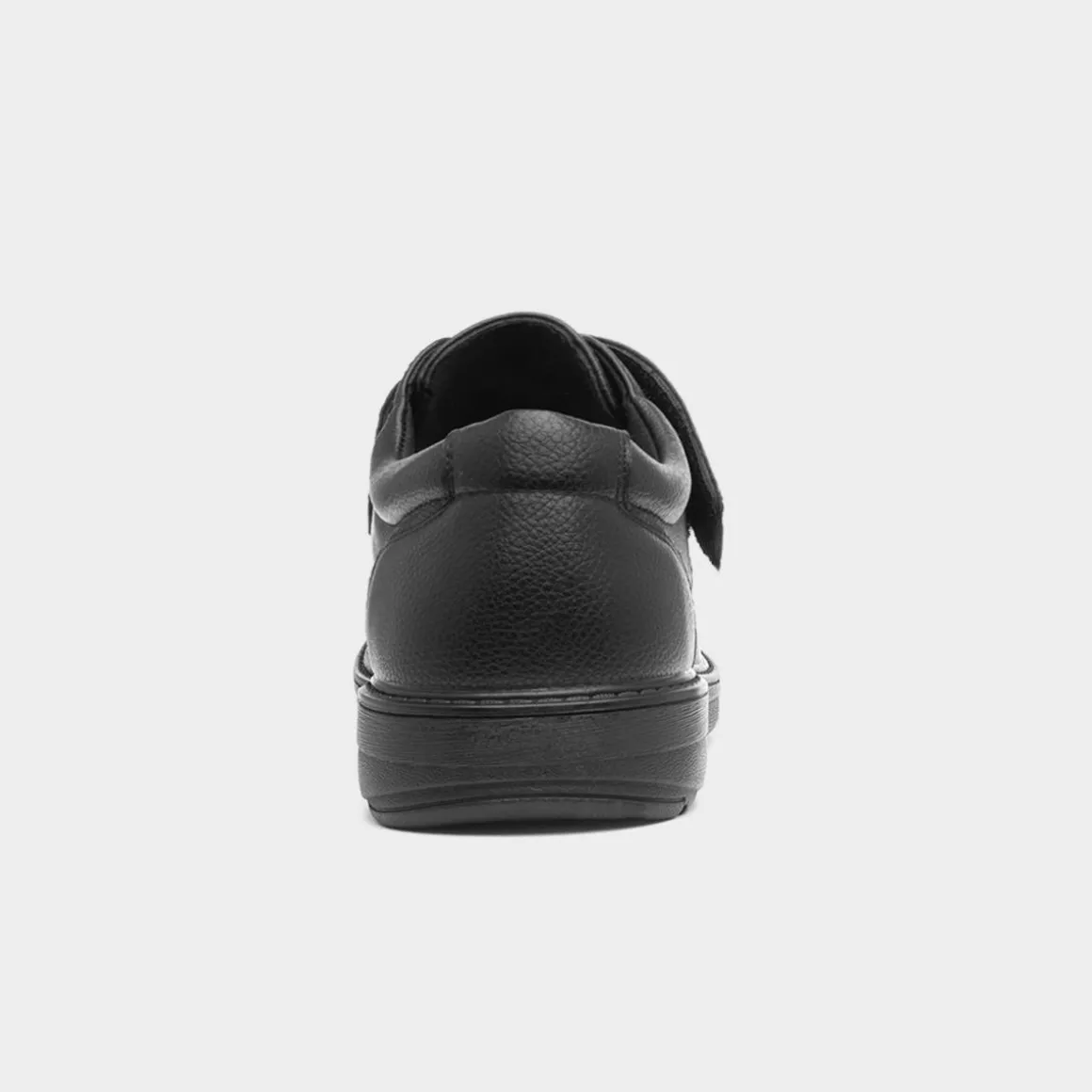 Beckett Emile Mens Black Easy Fasten Shoe