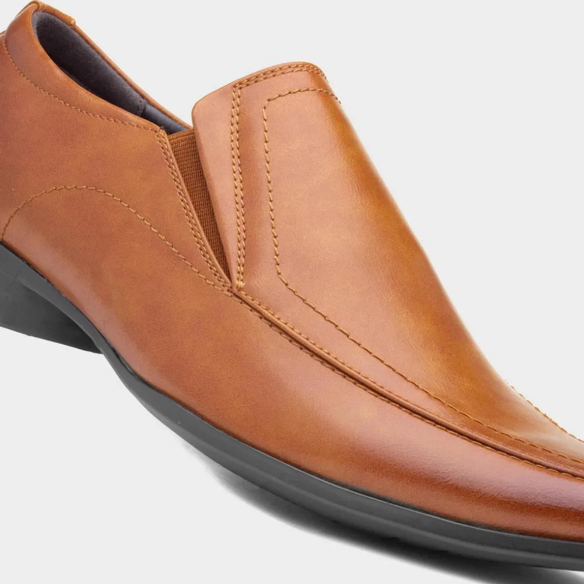 Beckett Hooper Mens Tan Slip On Formal Shoe