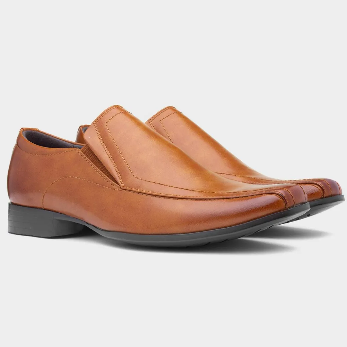 Beckett Hooper Mens Tan Slip On Formal Shoe