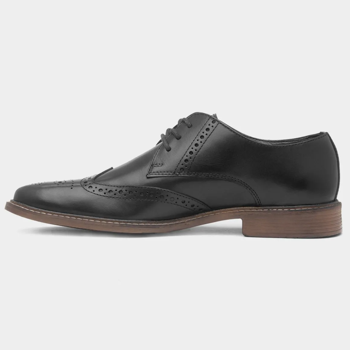 Ben Sherman Andy Mens Black Leather Brogue Shoe