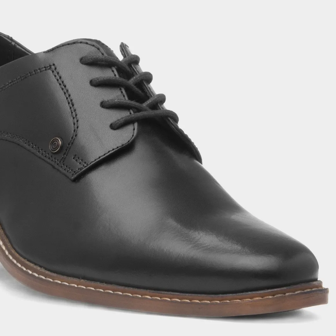 Ben Sherman Pethick Mens Black Leather Shoe