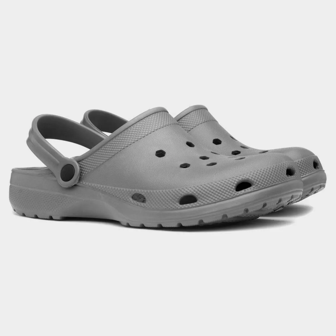 Berman Adults Grey EVA Slip On Clog Sandal