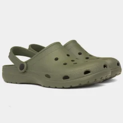 Berman Adults Khaki EVA Slip On Clog Sandal