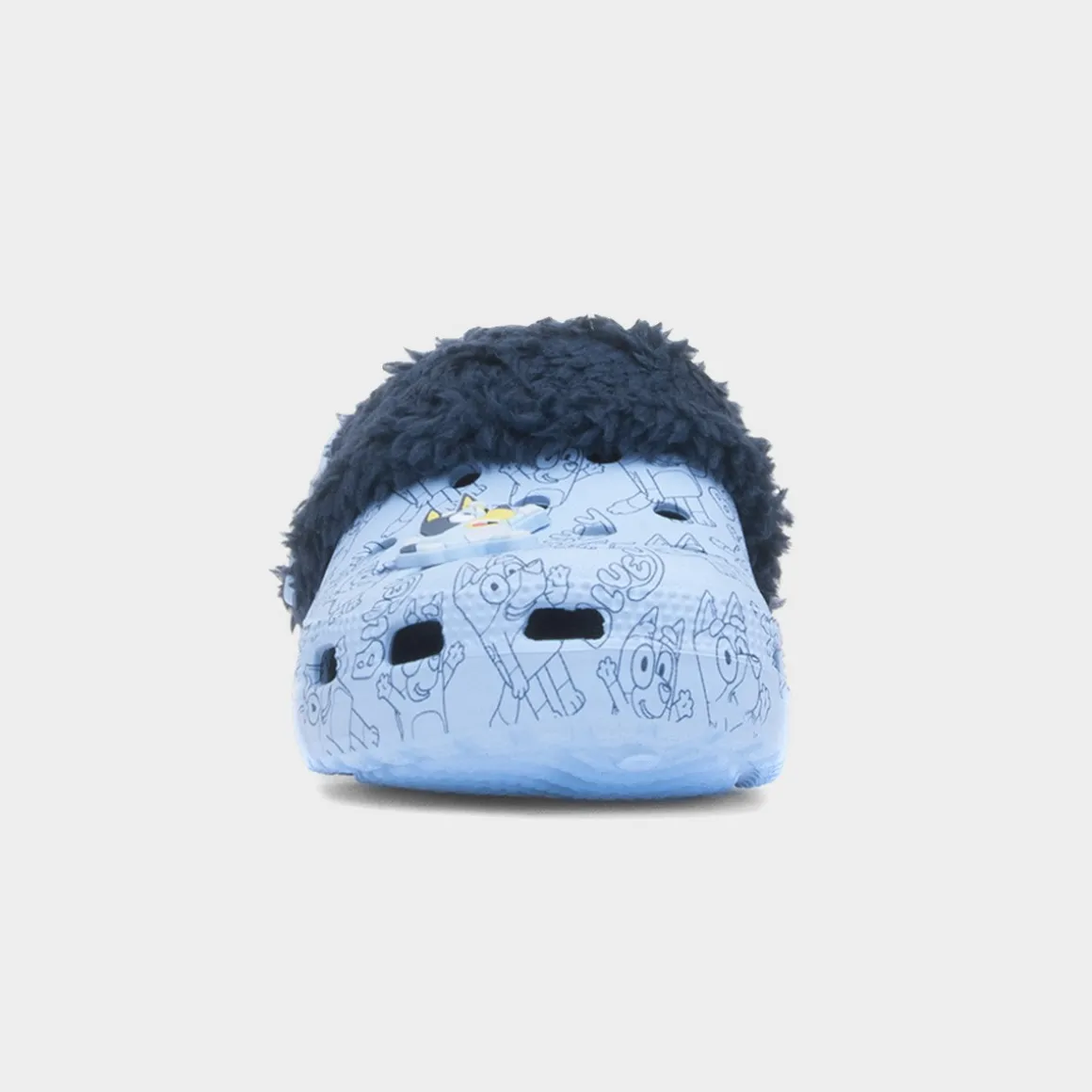 Bluey Borg Kids Blue Warm Lined EVA Clog