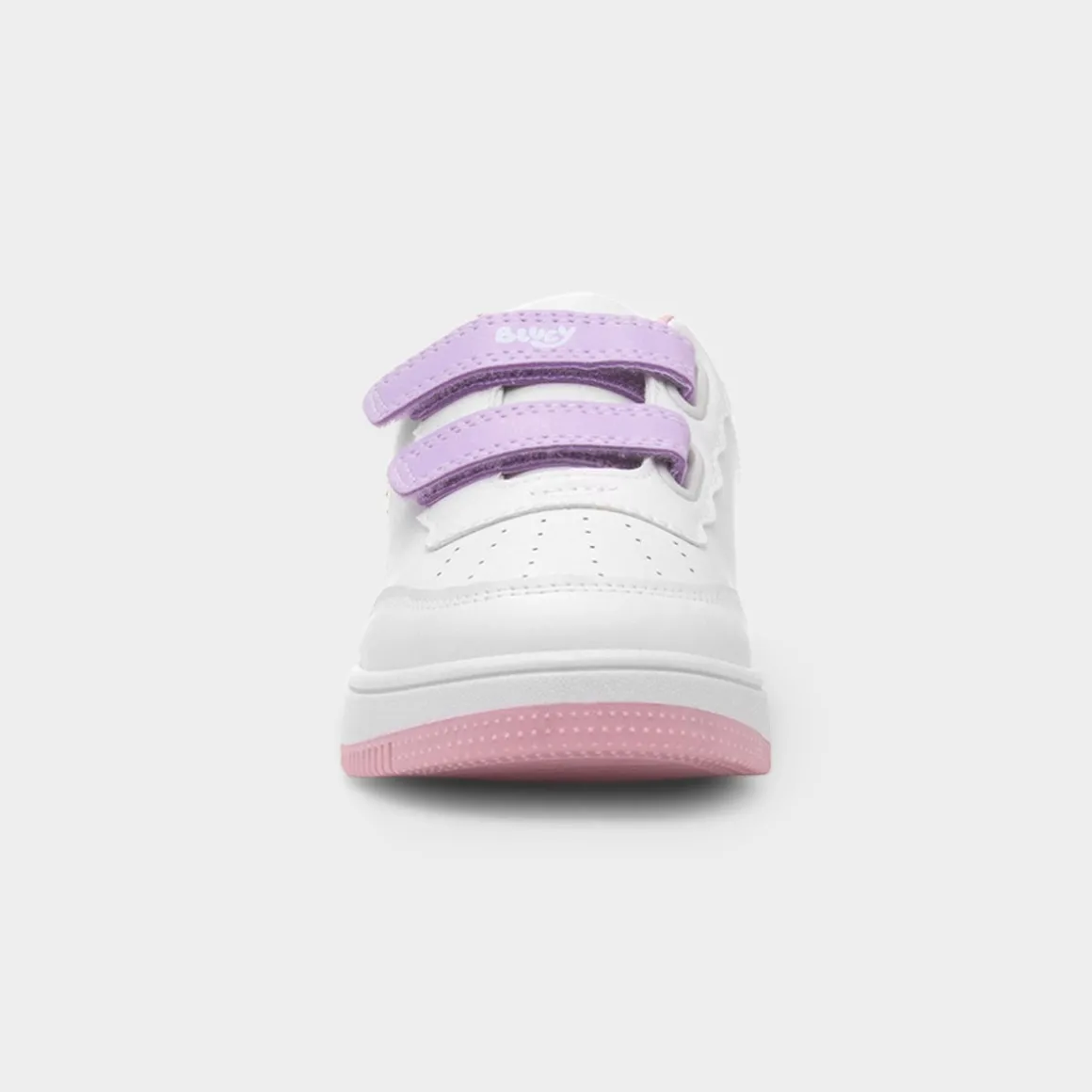 Bluey Kids White & Purple Easy Fasten Trainer