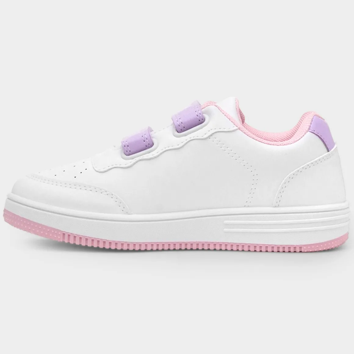 Bluey Kids White & Purple Easy Fasten Trainer