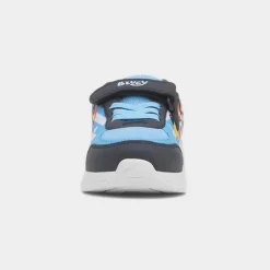 Bluey Stripe Kids Blue Easy Fasten Trainer