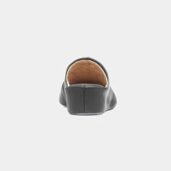 Cincasa Mahon Womens Black Mule Leather Slipper