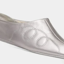 Cincasa Mahon Womens Metallic Mule Leather Slipper
