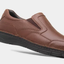 Comfy Steps Abe Mens Tan Slip On Leather Shoe