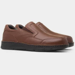 Comfy Steps Abe Mens Tan Slip On Leather Shoe