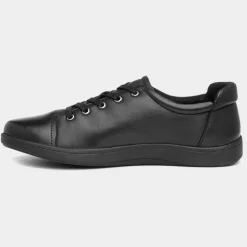 Comfy Steps Adley Womens Black Lace Up Shoe