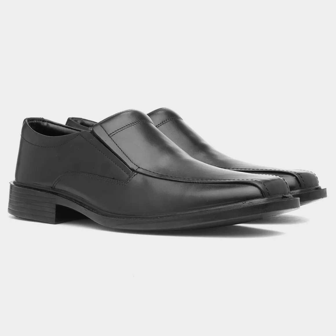 Comfy Steps Brady Mens Black Leather Shoe