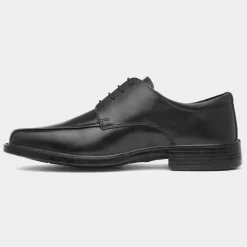 Comfy Steps Conrad Mens Black Leather Shoe