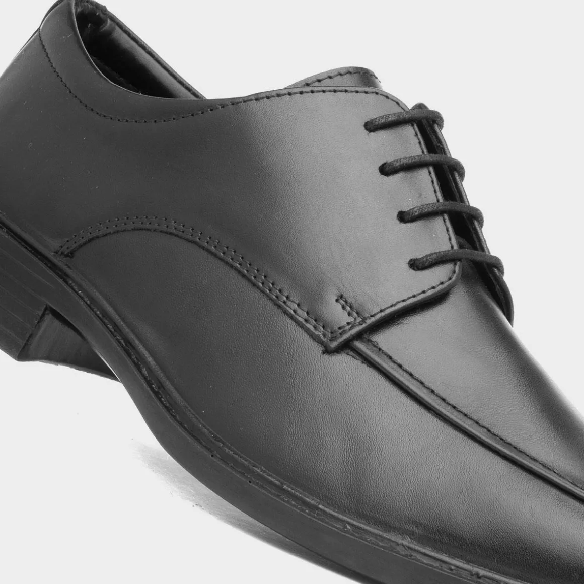 Comfy Steps Conrad Mens Black Leather Shoe