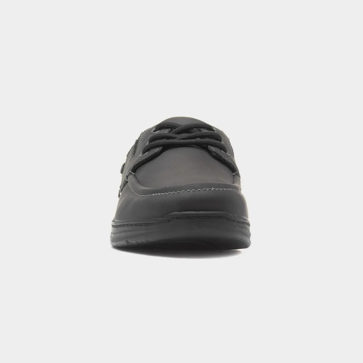 Comfy Steps Harlan Mens Black Boat Shoe