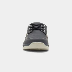 Comfy Steps Harlan Mens Navy Boat Shoes