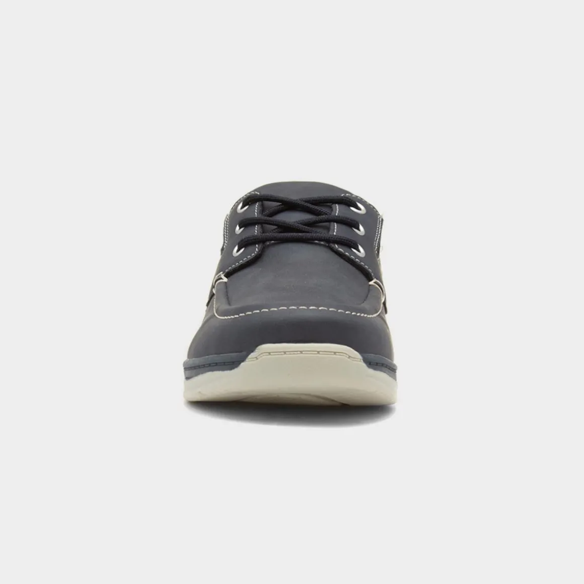 Comfy Steps Harlan Mens Navy Boat Shoes