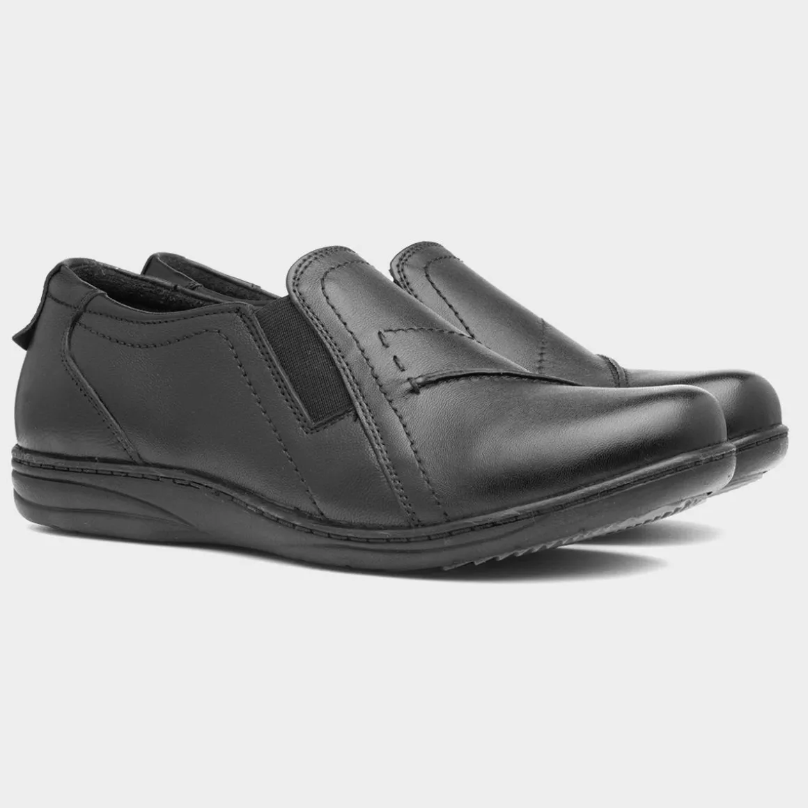 Comfy Steps Jemima Womens Black Leather Shoe