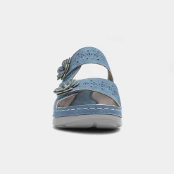 Comfy Steps Madeira Womens Blue Sandal