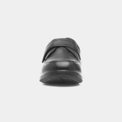 Comfy Steps Malcolm Mens Black Leather Shoe