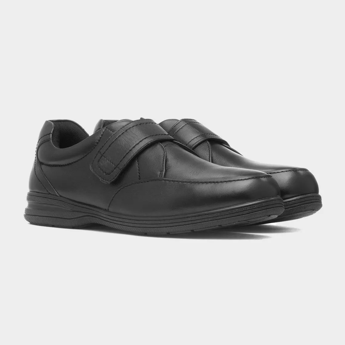 Comfy Steps Malcolm Mens Black Leather Shoe