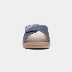 Comfy Steps Nice Womens Blue Mule Sandal