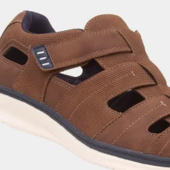 Comfy Steps Ramsay Mens Tan Fisherman Shoe