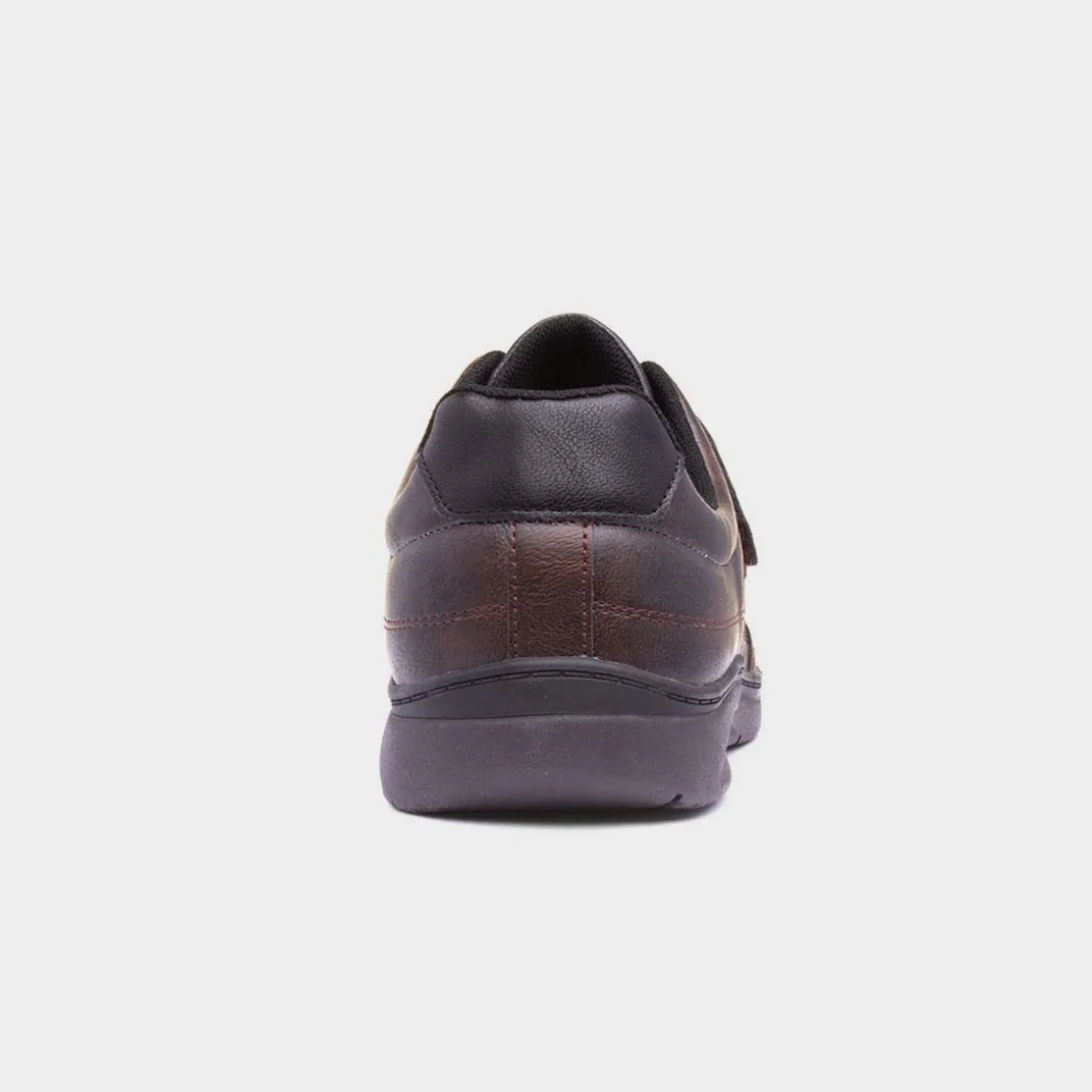 Comfy Steps Richard Mens Brown Easy Fasten Shoe