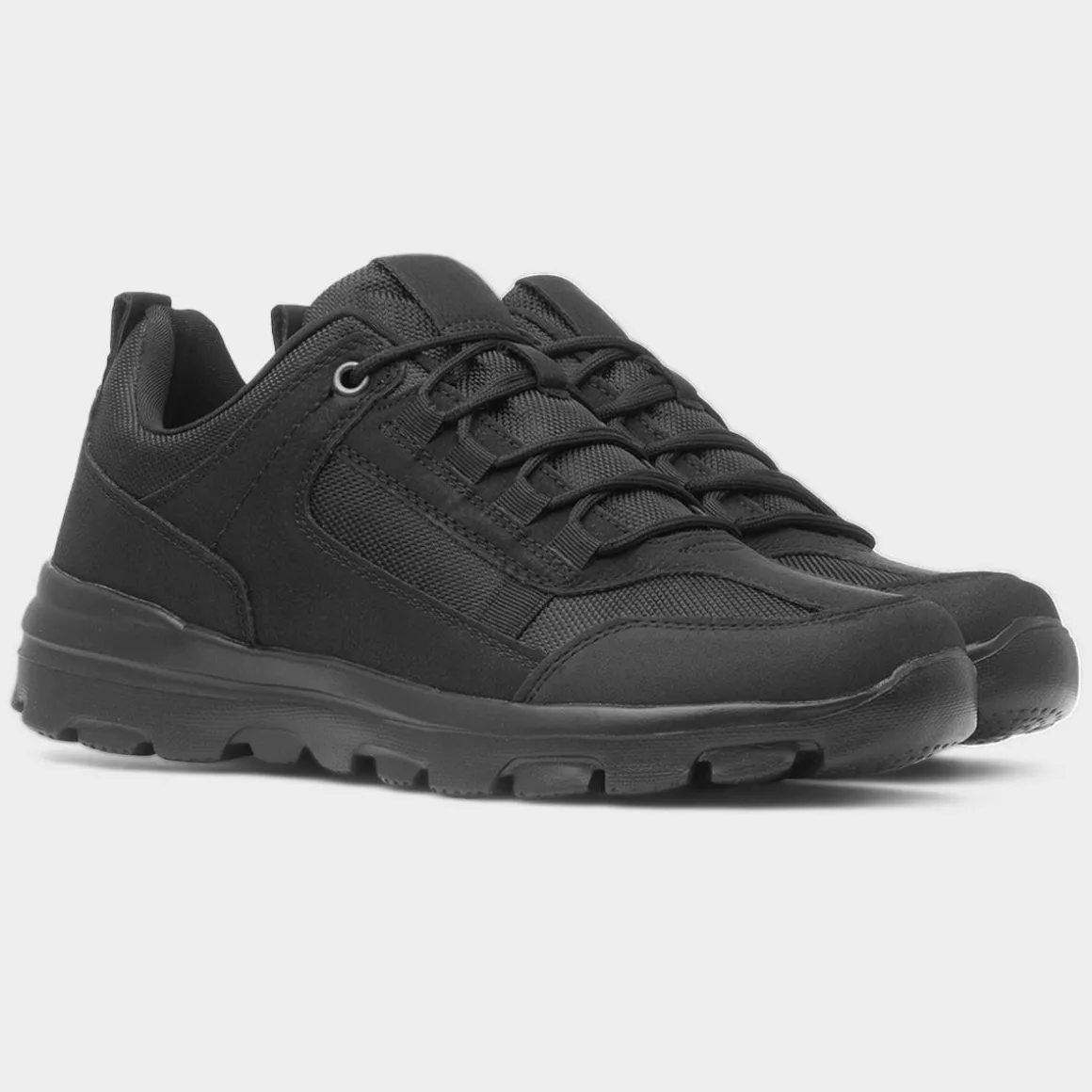 Comfy Steps Roger Mens Black Casual Lace Up Shoe