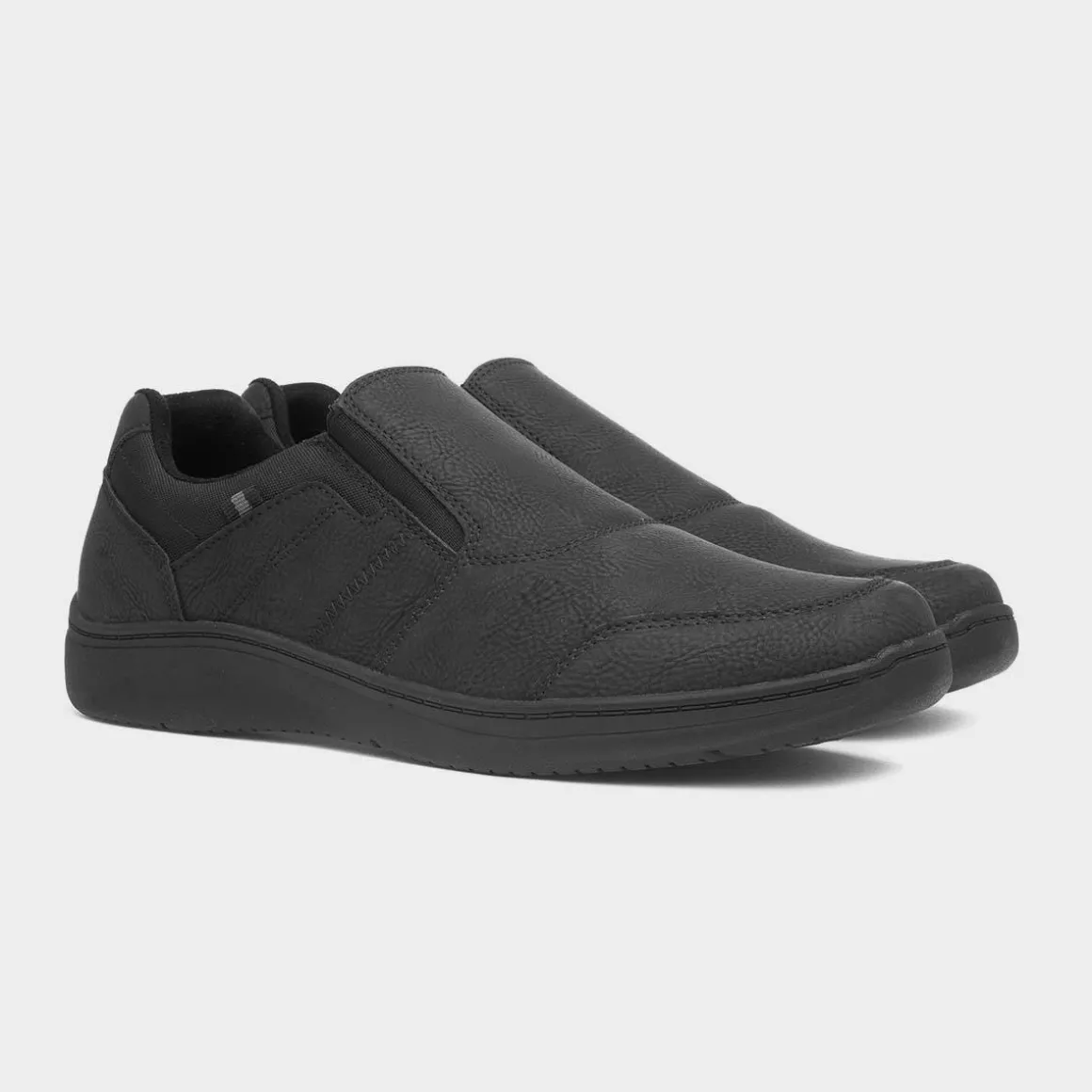 Comfy Steps Roland Mens Black Slip On Shoe