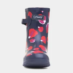 Cotswold Badminton Womens Navy Petal Welly