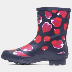 Cotswold Badminton Womens Navy Petal Welly