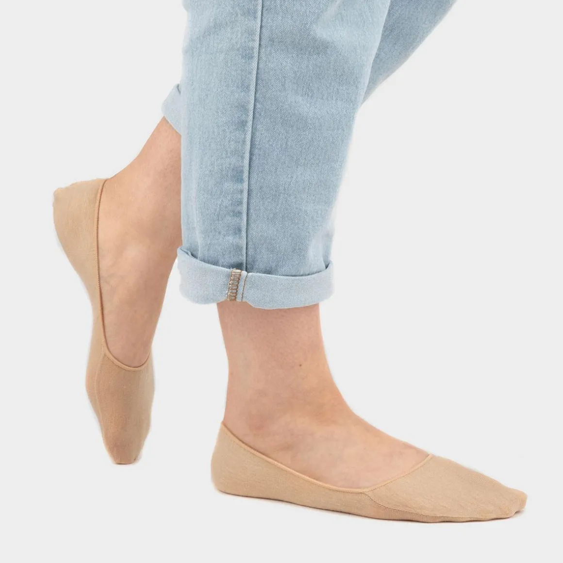 Crawley Womens 4 Pack Nude Shoe Liners