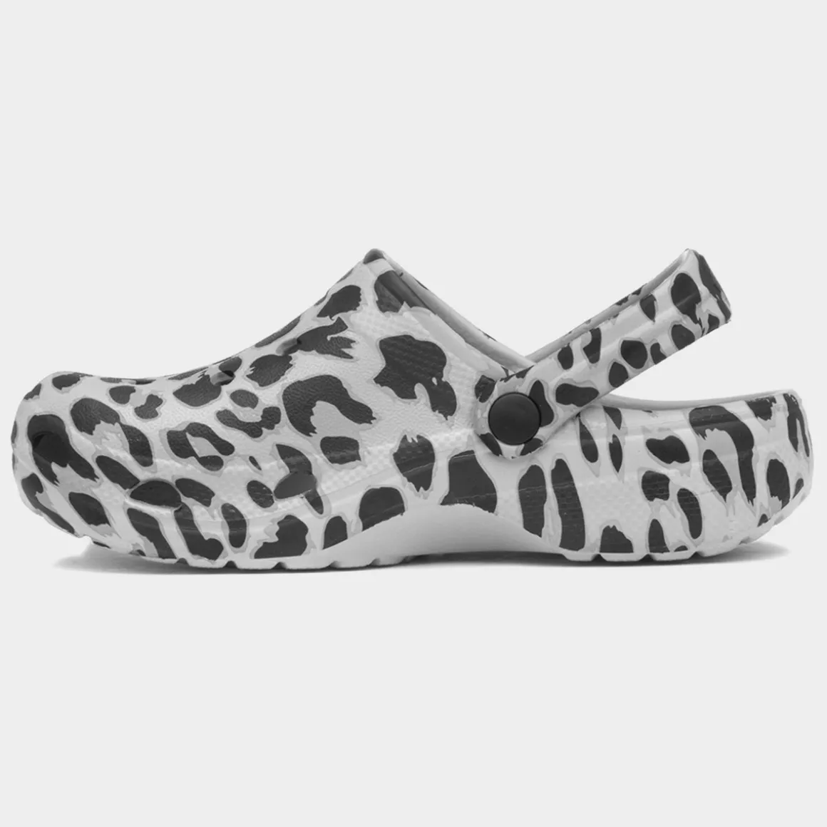 Crewe Kids Grey Leopard Print EVA Clog