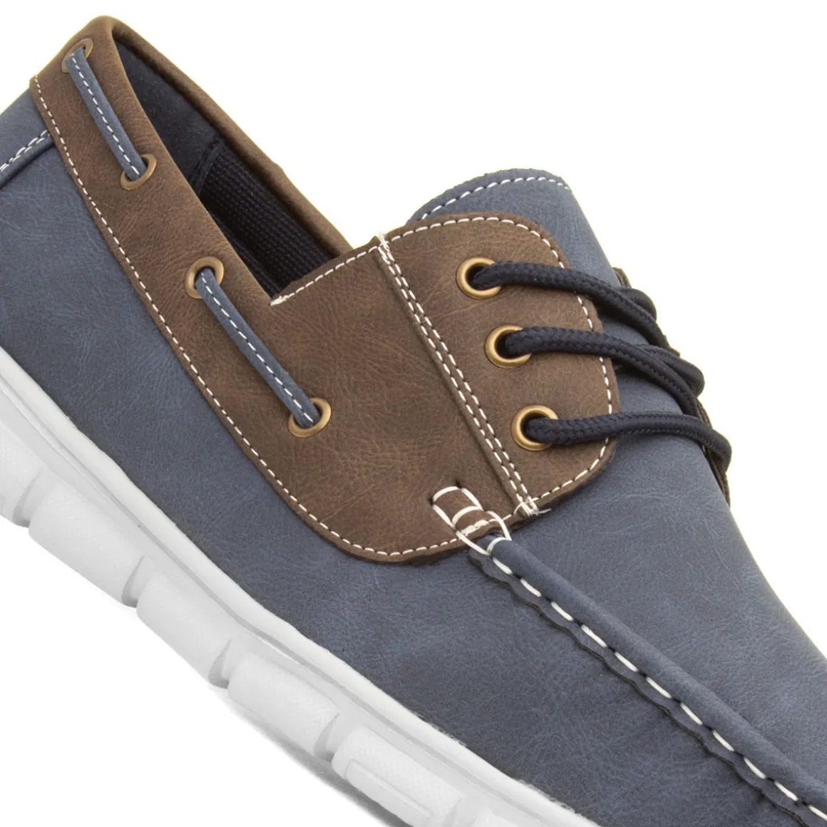 Cushion Walk Ant Mens Navy & Brown Boat Shoe