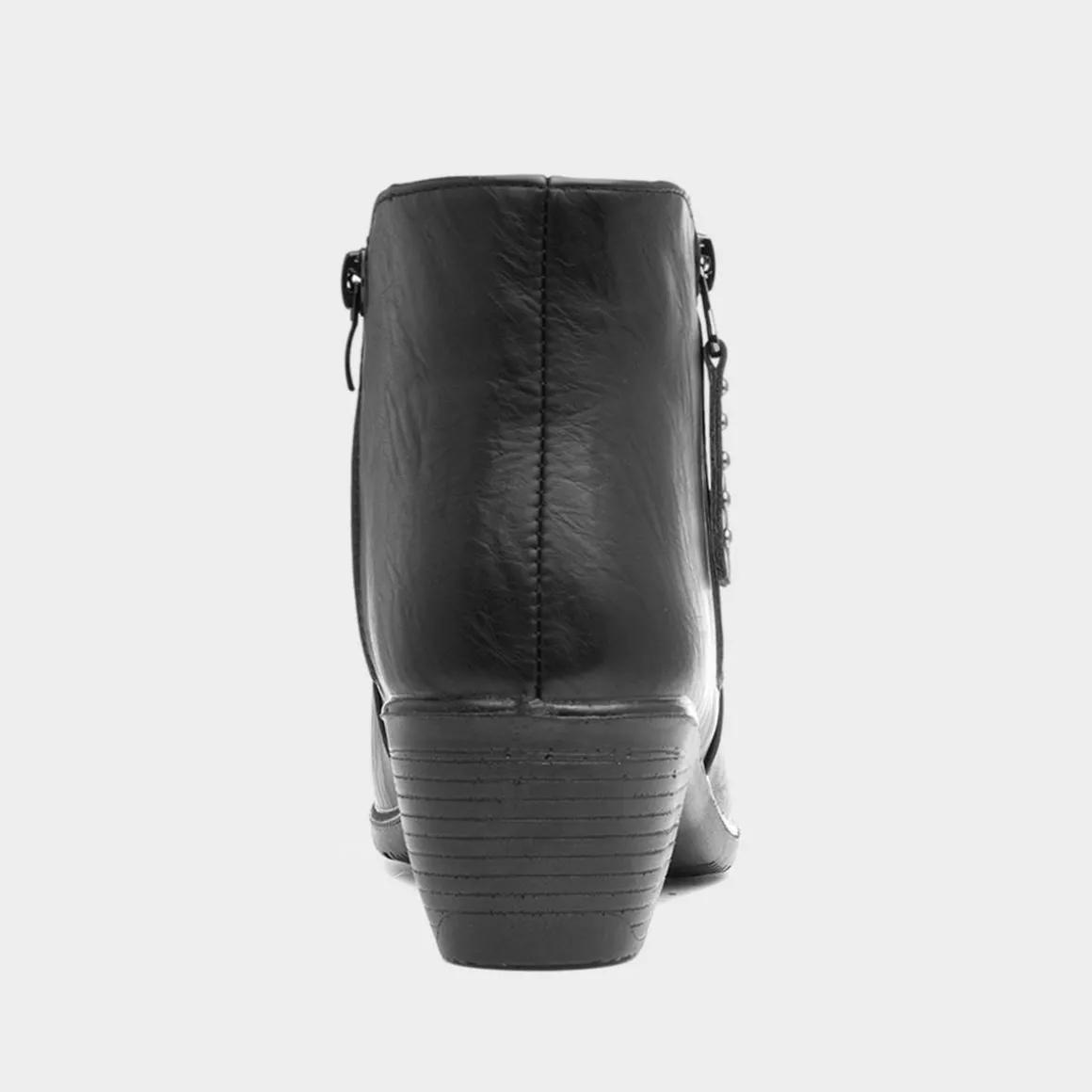 Cushion Walk Bridget Womens Black Heeled Boot