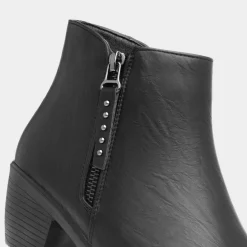 Cushion Walk Bridget Womens Black Heeled Boot